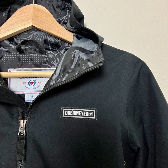 Obermeyer Kids Boys The Heritage Collection Black Jacket with Hood Small - Picture 2 of 12